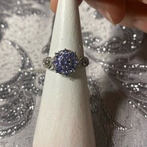 JTV Silver and Tanzanite Ring
